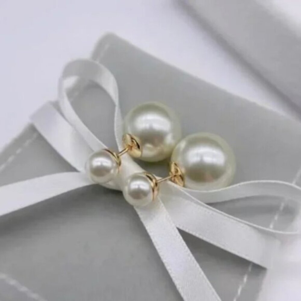 Double Pearl Earrings